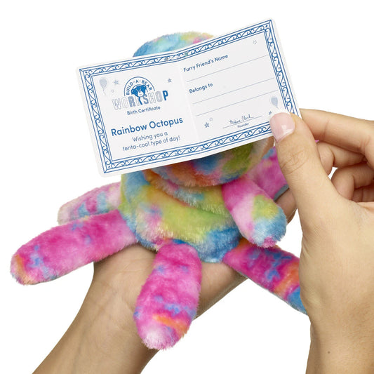 Mini Beans Rainbow Octopus Stuffed Animal - US 2240