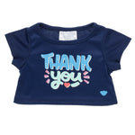 "Thank You" Plush Toy T-Shirt - Navy Blue - US 4722