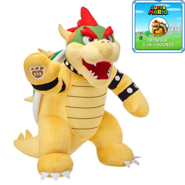 Super Mario Bowser Plush w/ 5-in-1 Sound | Build-A-Bear - US 6164