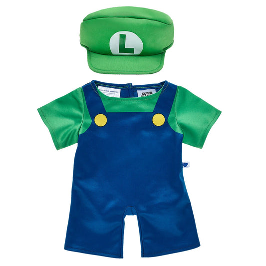 Super Mario Luigi Costume | Build-A-Bear - US 8772