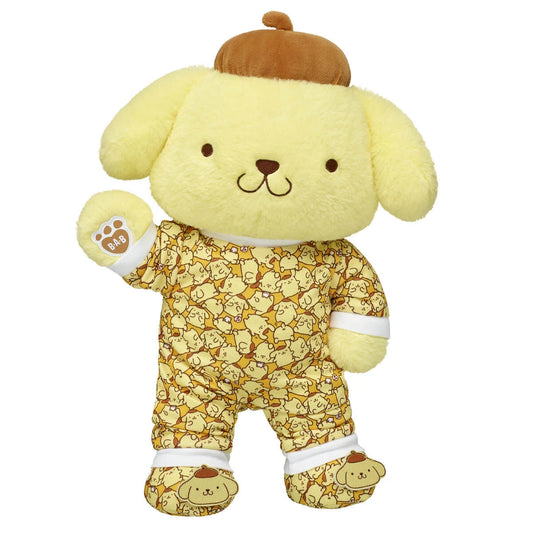 Sanrio Hello Kitty and Friends® Pompompurin™ Stuffed Animal Gift Set with Sleeper and Slippers | Build-A-Bear® - US 0946