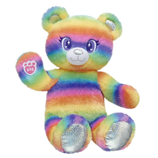 Rainbow Stripes Teddy Bear Gift Set | Build-A-Bear - US 5265