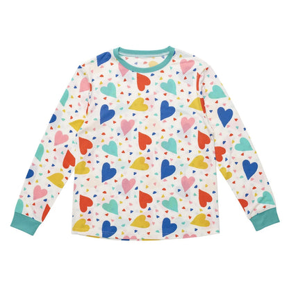 Build-A-Bear Pajama Shop™ Colorful Hearts PJ Top - Adult - US 7422