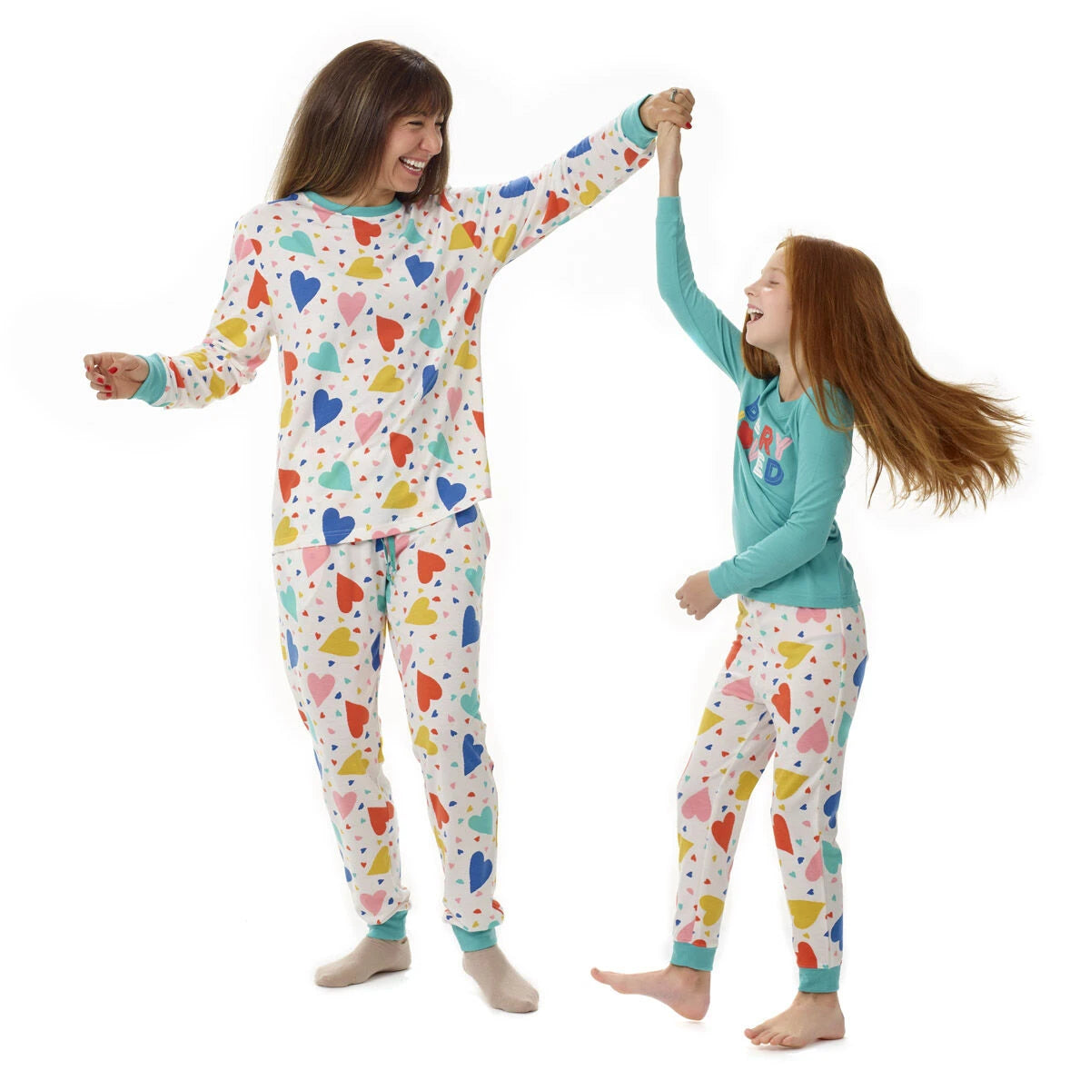 Build-A-Bear Pajama Shop™ Colorful Hearts PJ Top - Adult - US 7422