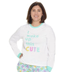 Build-A-Bear Pajama Shop™ "I Woke Up This Cute" PJ Top - Adult - US 6570