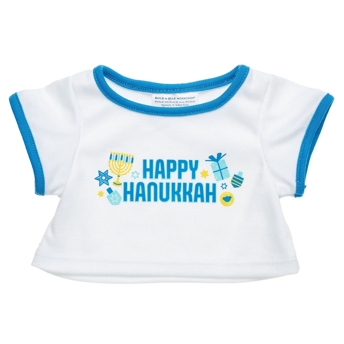Happy Hanukkah T-Shirt for Stuffed Animals | Build-A-Bear® - US 6366